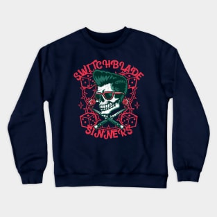 Cool Vintage "Switchblade Sinners" Rockabilly Crewneck Sweatshirt